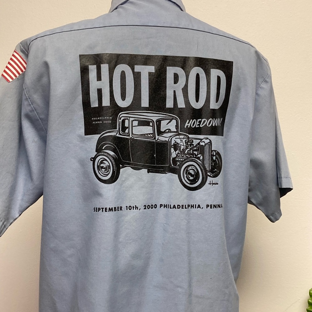 Vintage Philadelphia hoedown Hot Rod mechanic shirt